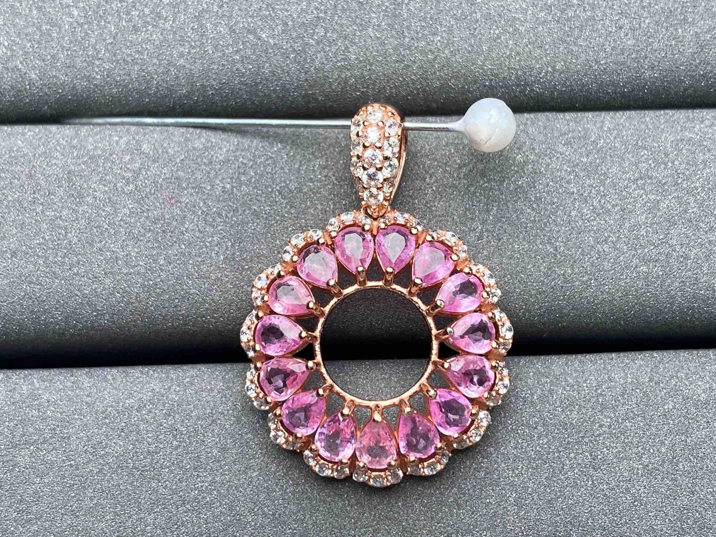 A1855 Pink Sapphire Pendant