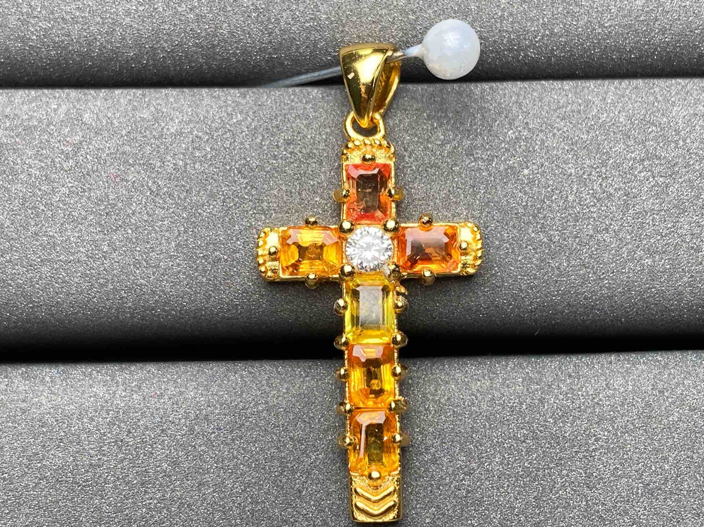 A1974 Colorful Sapphire Pendant