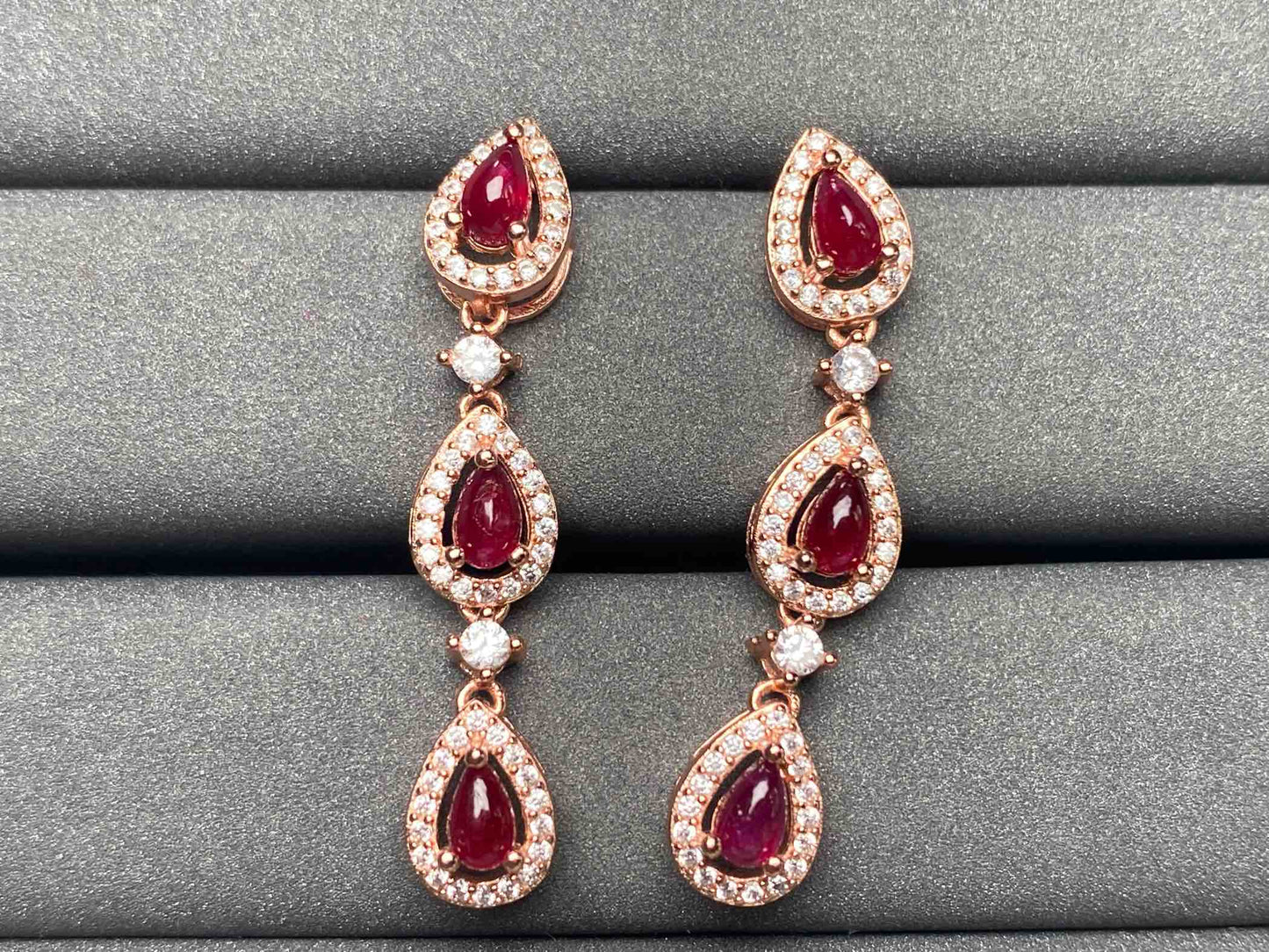 A2159 Ruby Earrings