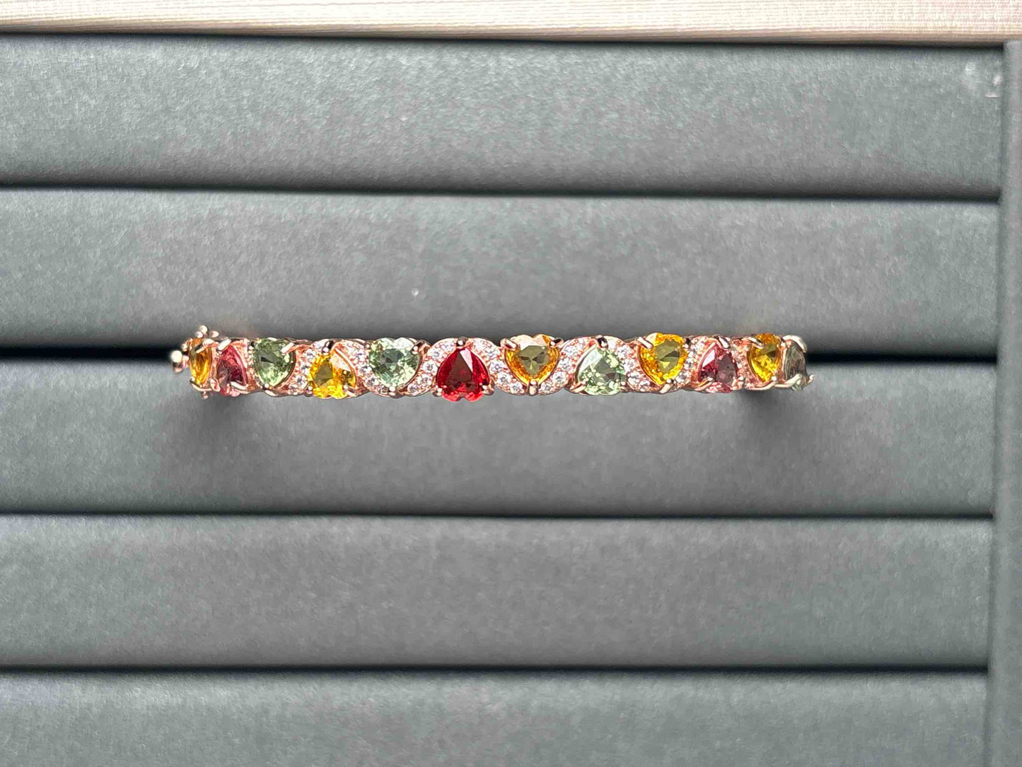 A2512 Colorful Sapphire Bangle