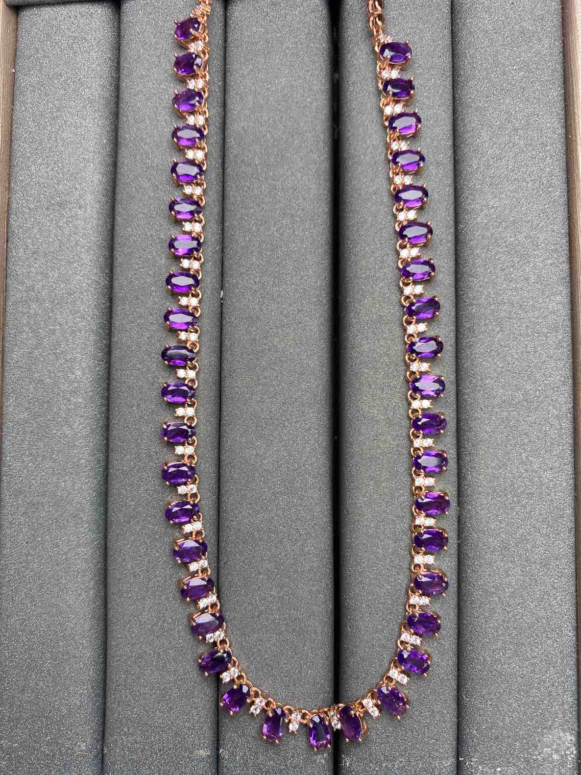 A3354 Amethyst Necklace
