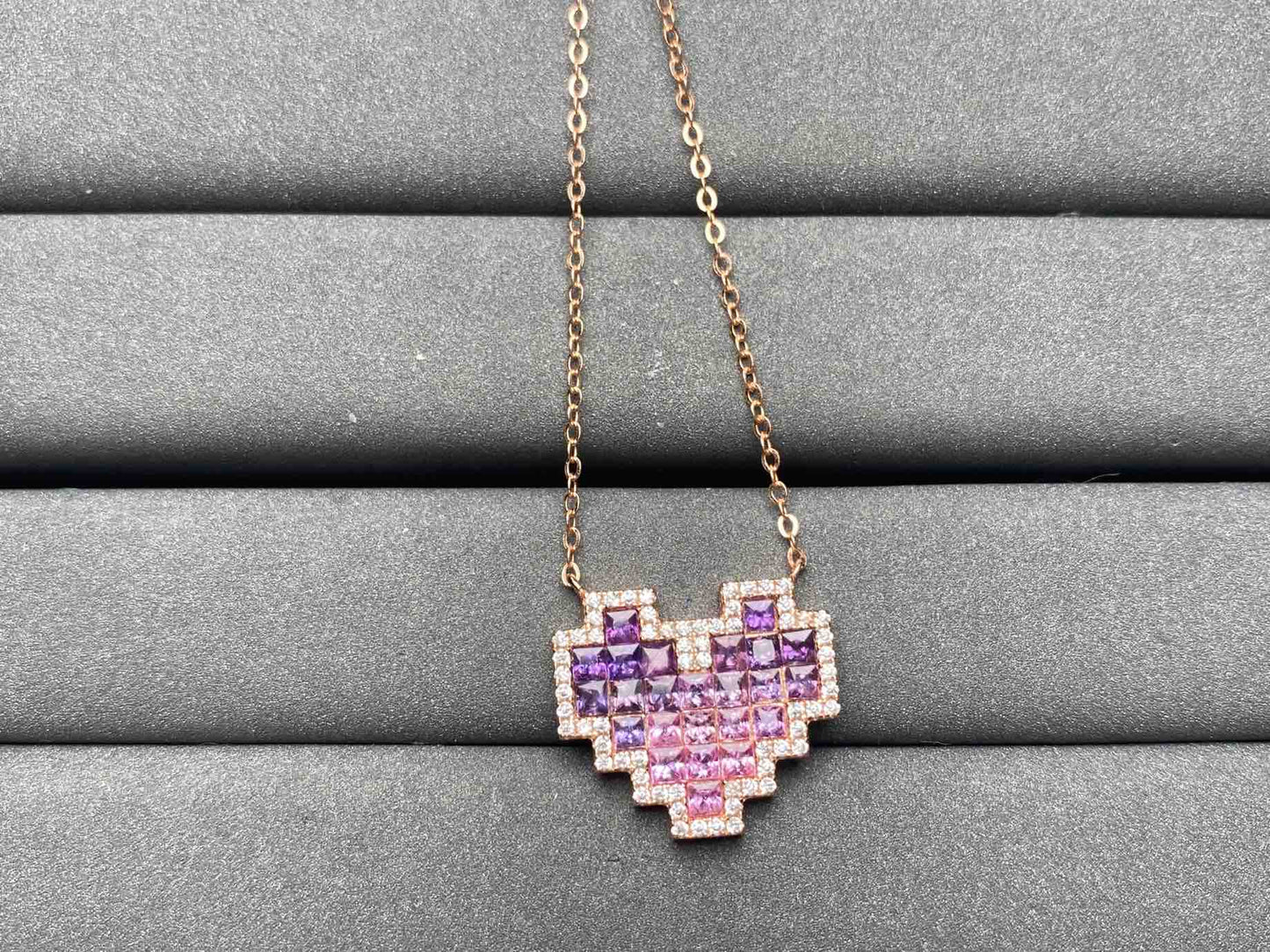 A3691 Purple Sapphire Necklace