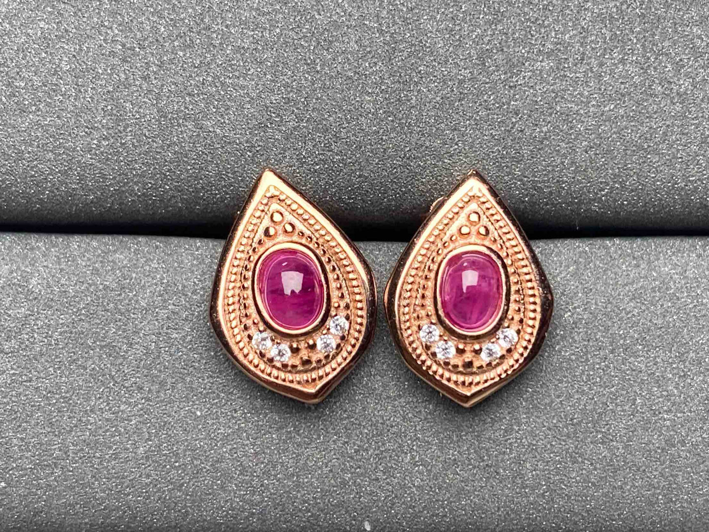 A3707 Ruby Earrings