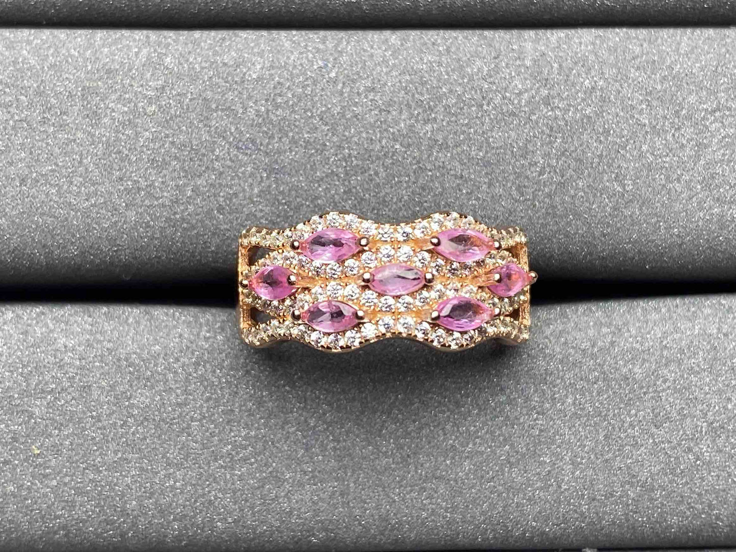 A370 Pink Sapphire Ring