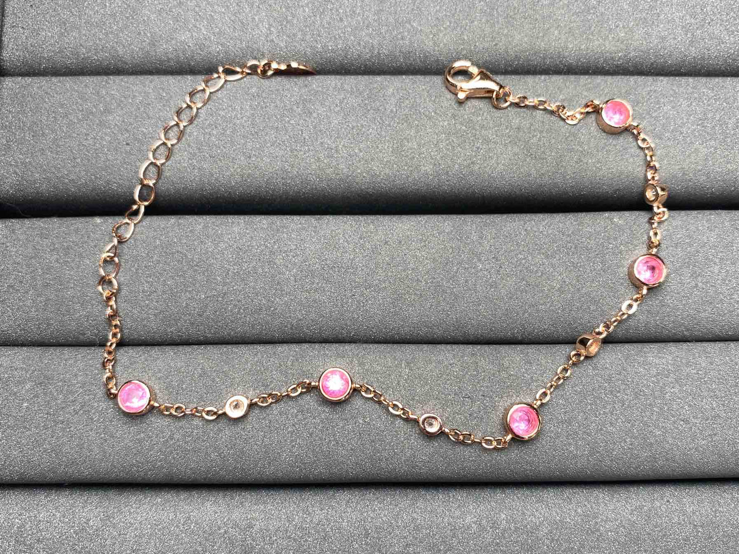 A3721 Pink Ruby Bracelet