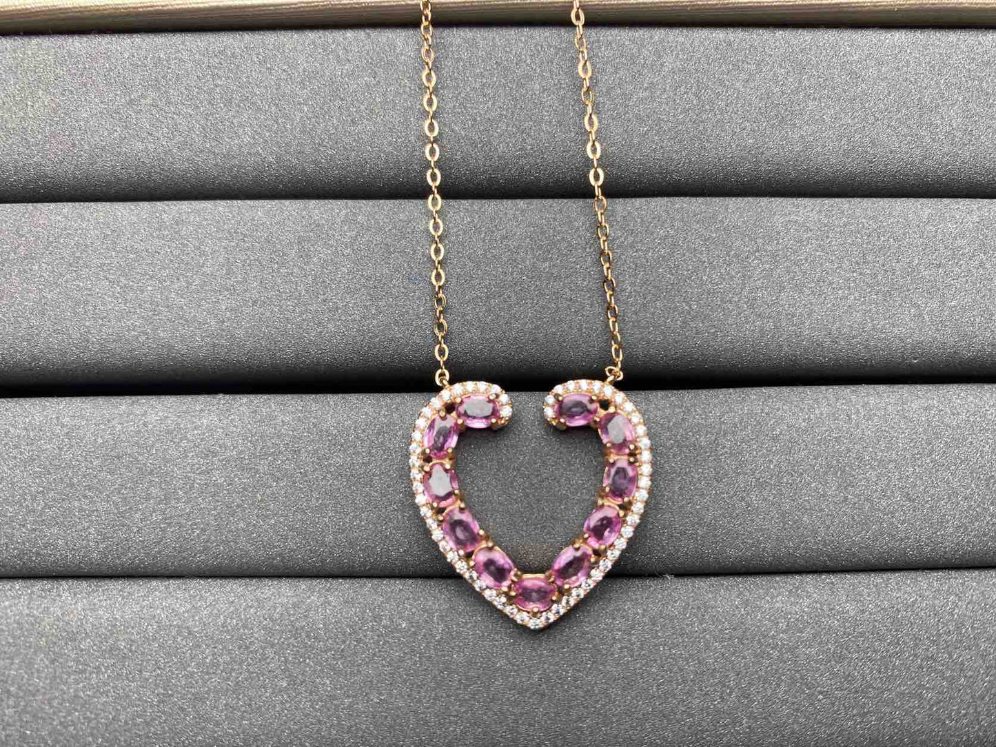 A383 Pink Sapphire Necklace