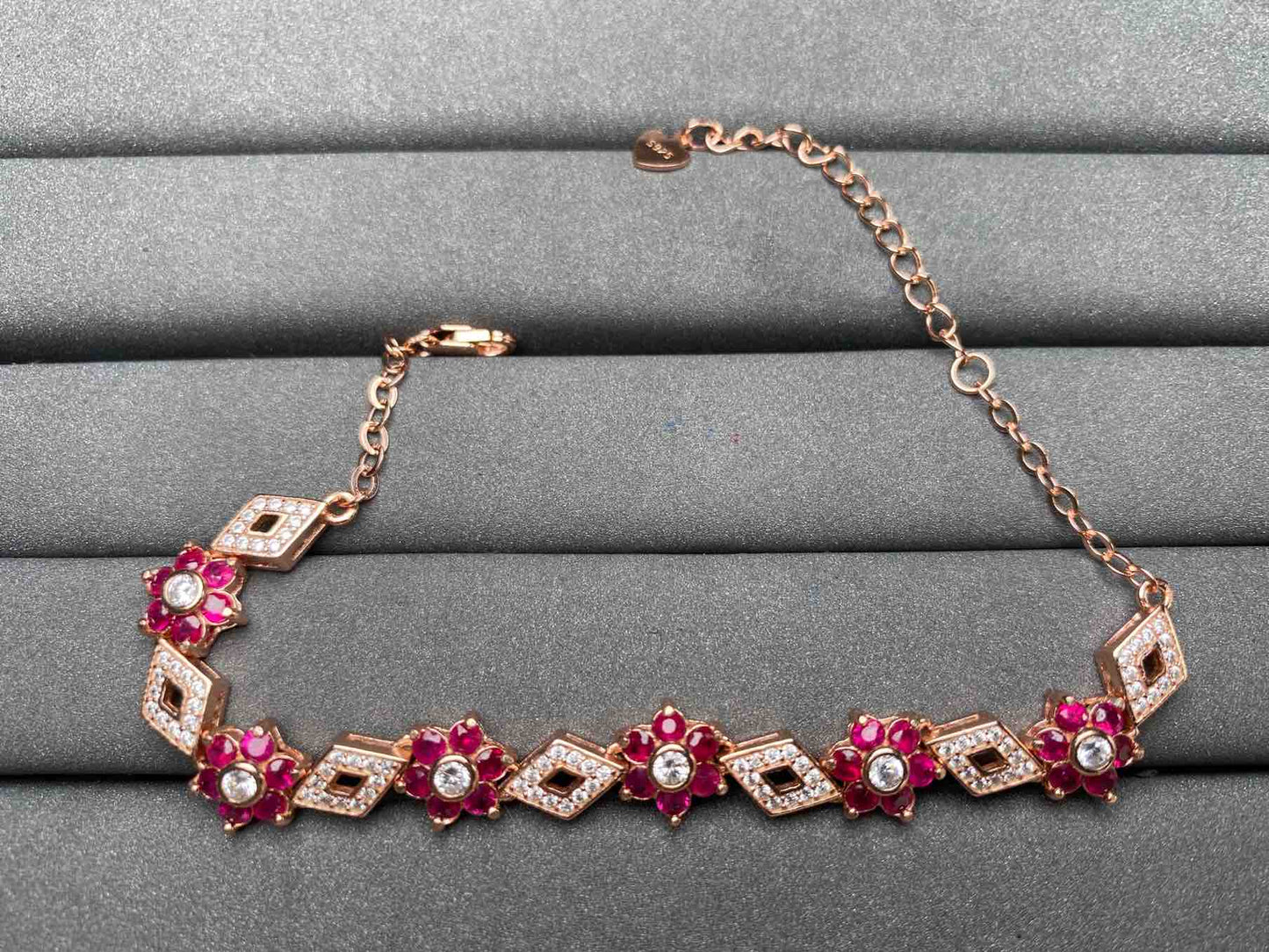 A3936 Pink Ruby Bracelet