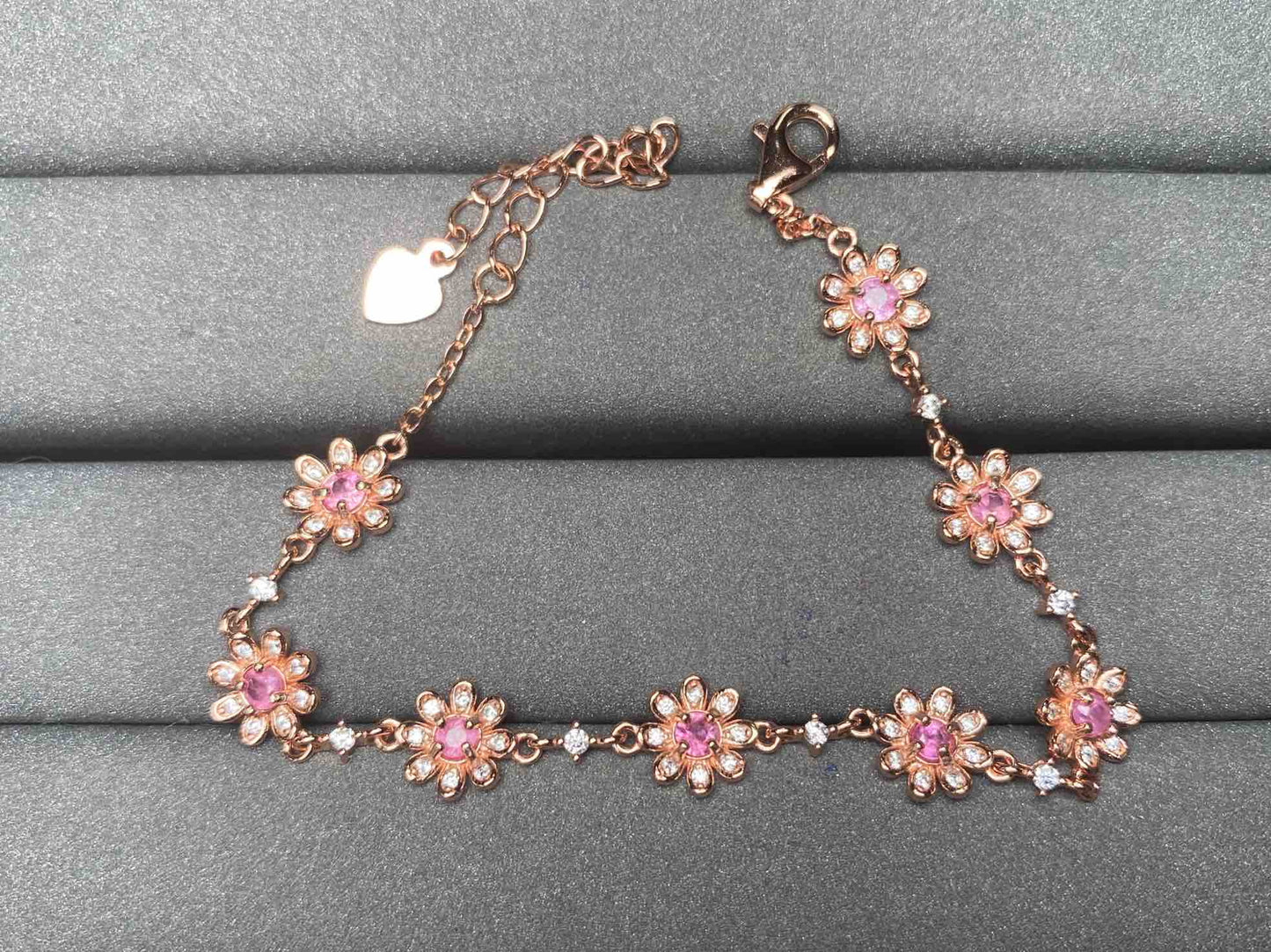 A4623 Pink Sapphire Bracelet