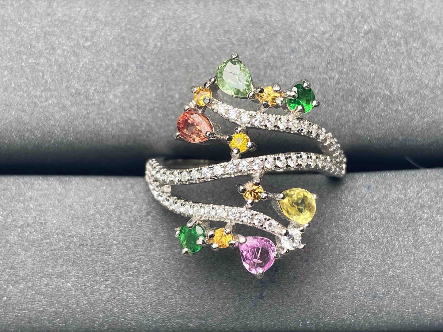A4746 Colorful Sapphire Ring