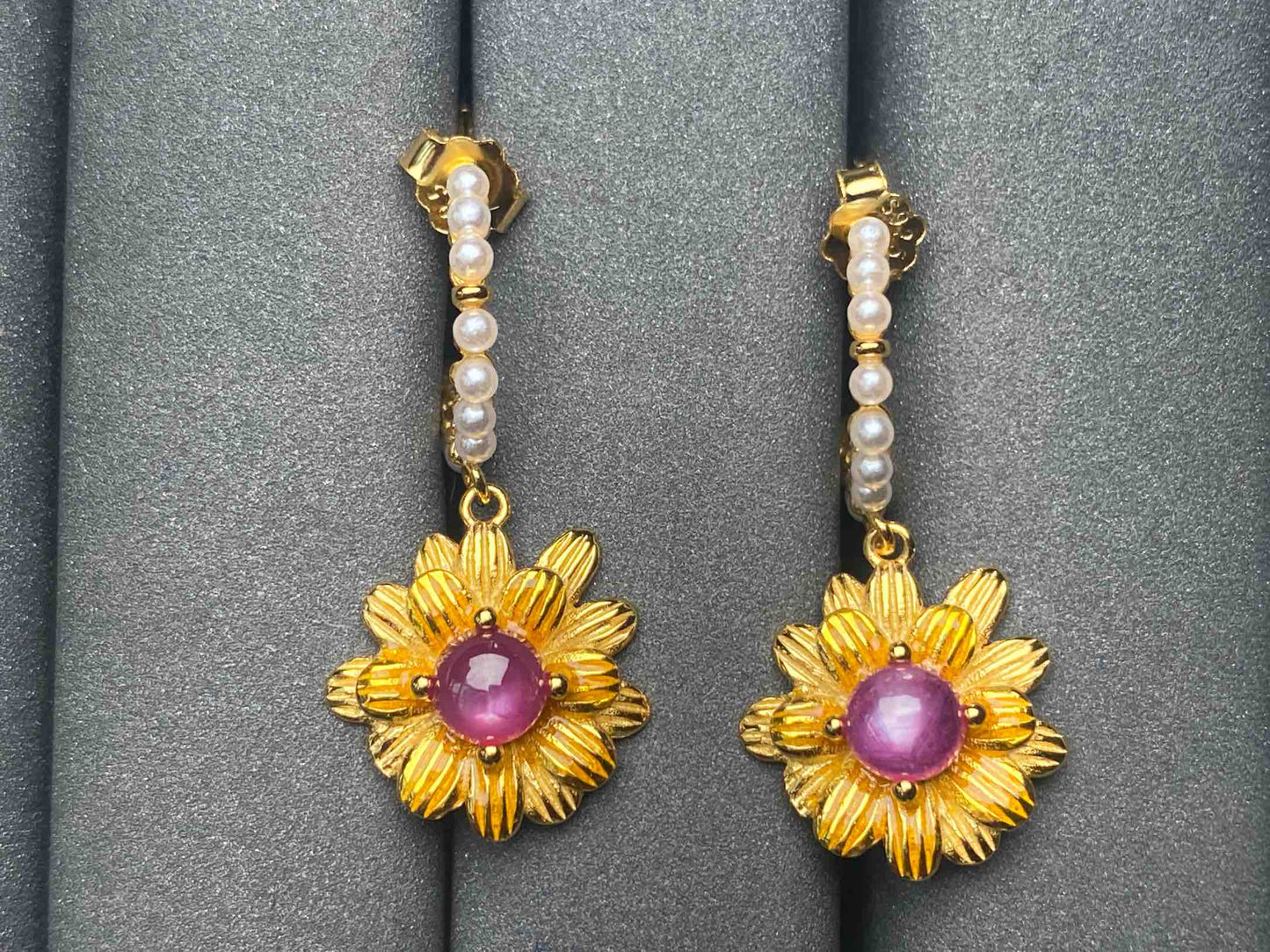 A4834 Ruby Earrings