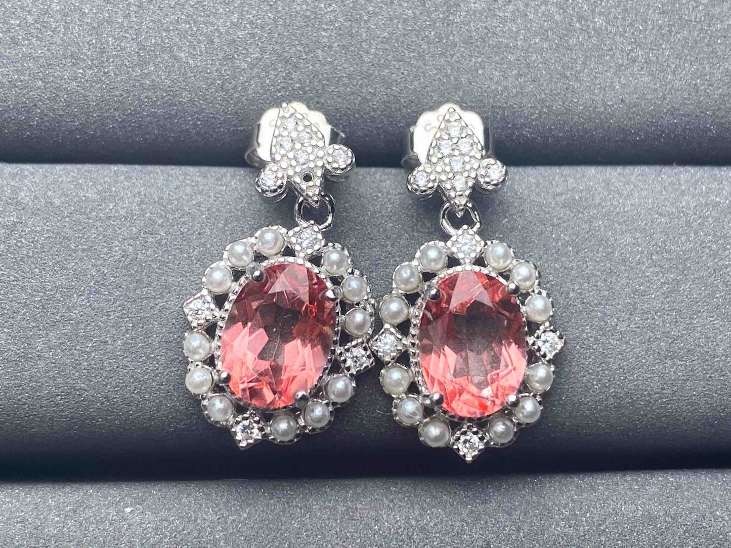 A5242 Lotus topaz Earrings