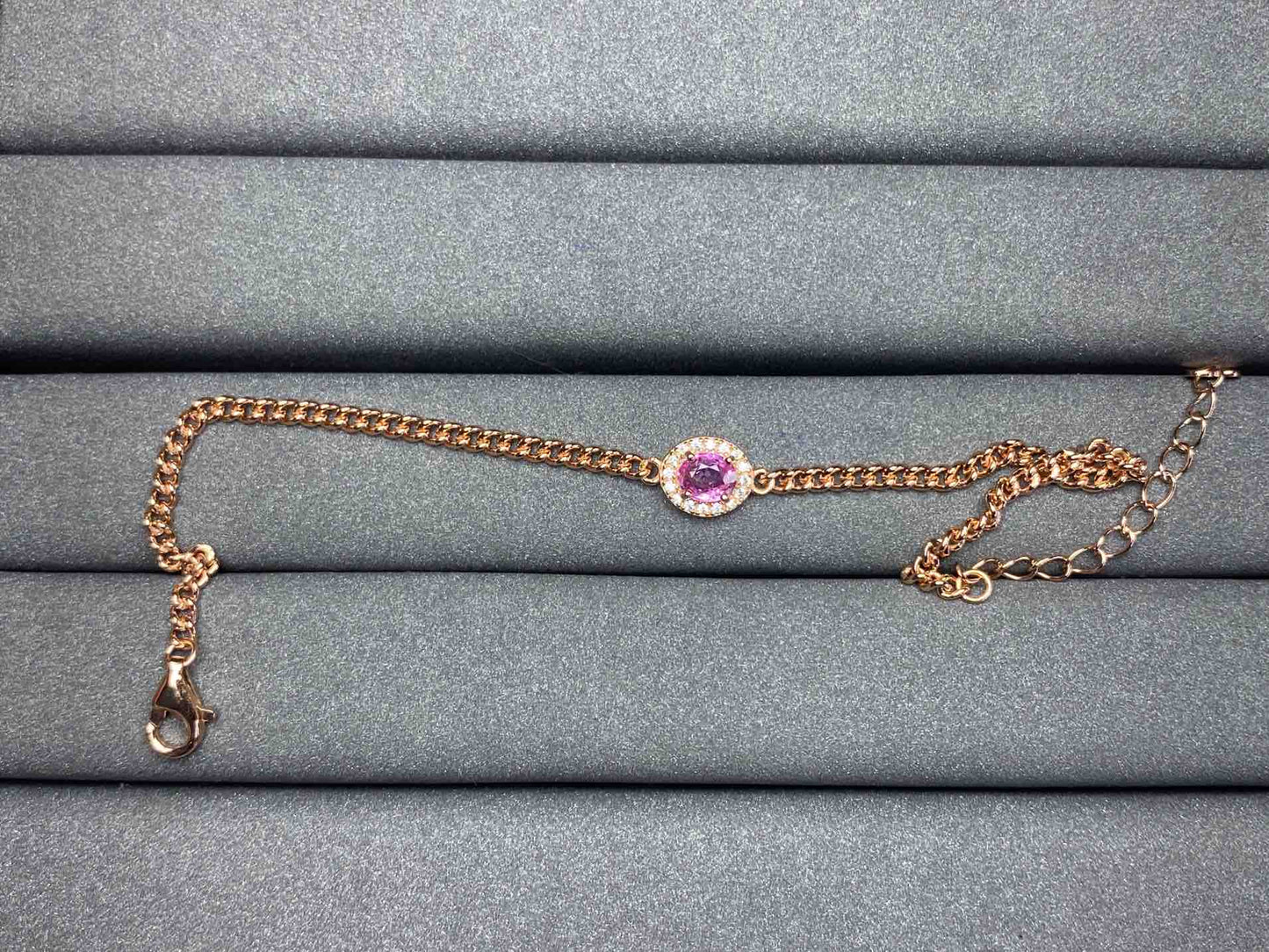 A555 Pink Sapphire Bracelet