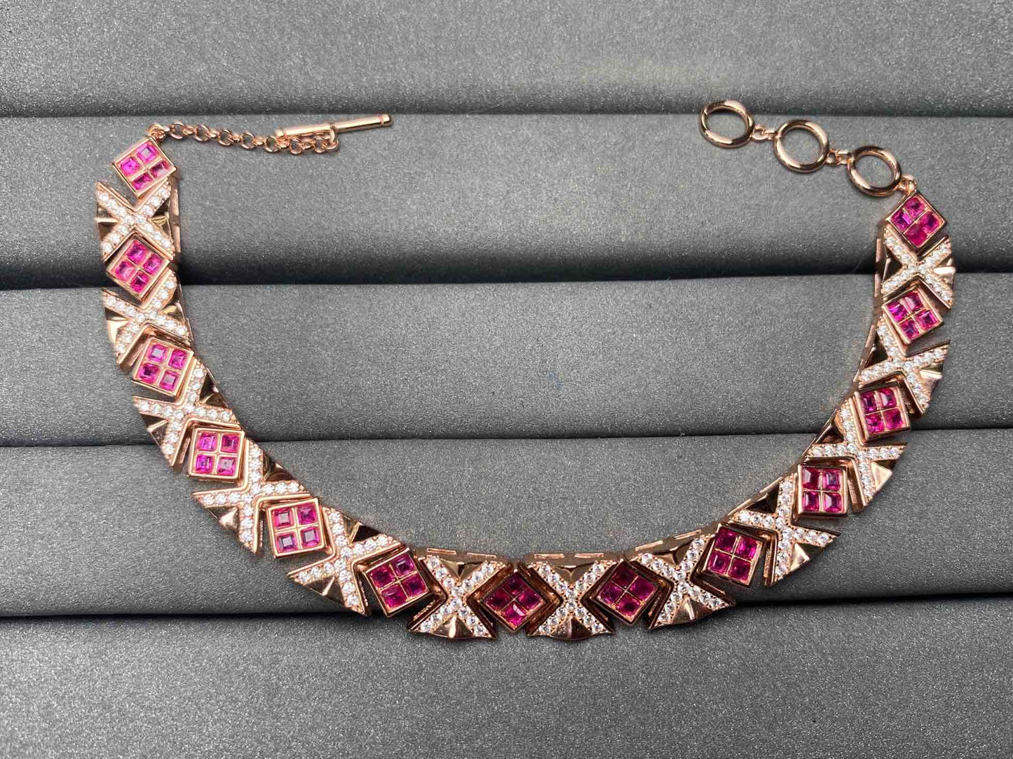 A5624 Pink Ruby Bracelet