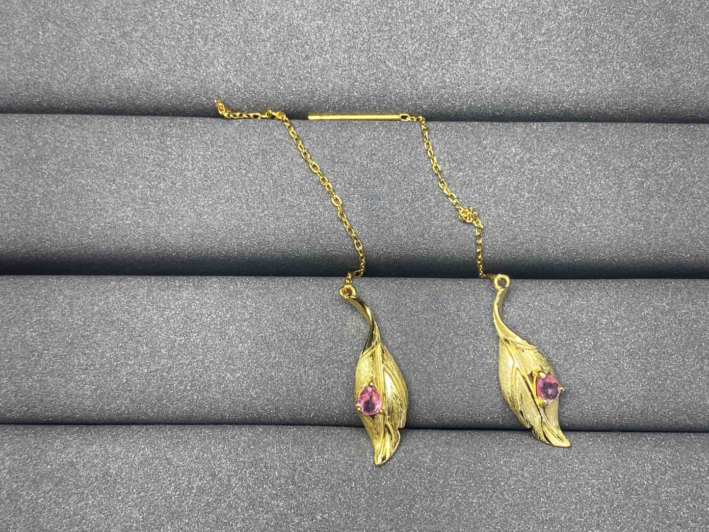 A582 Pink Sapphire Earrings