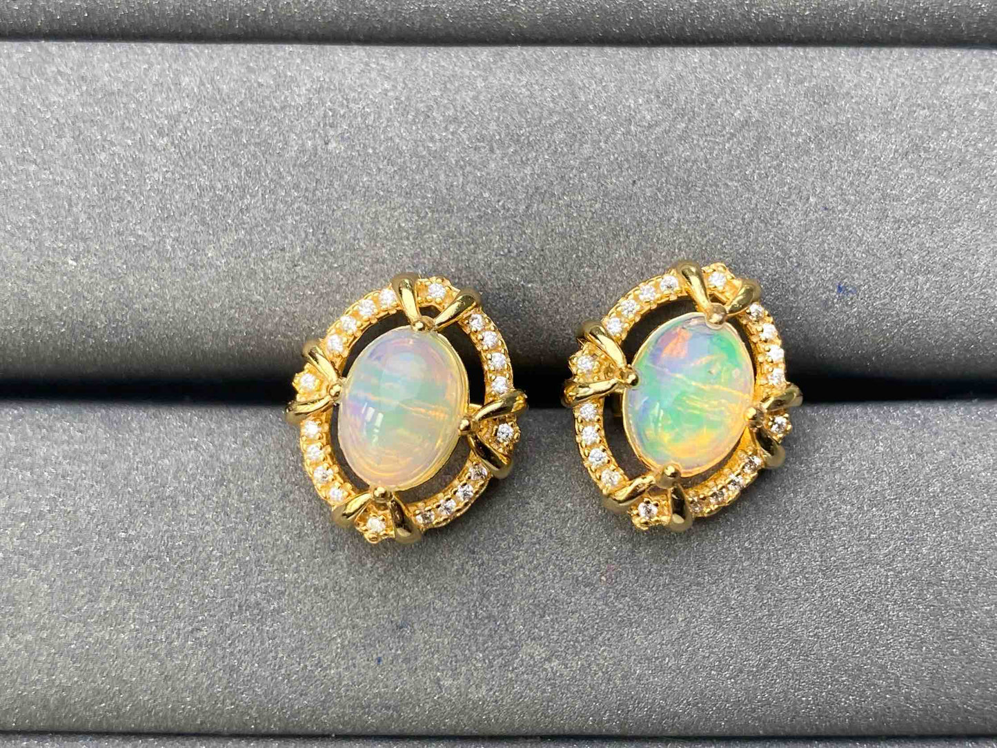 A6018 Opal Earrings