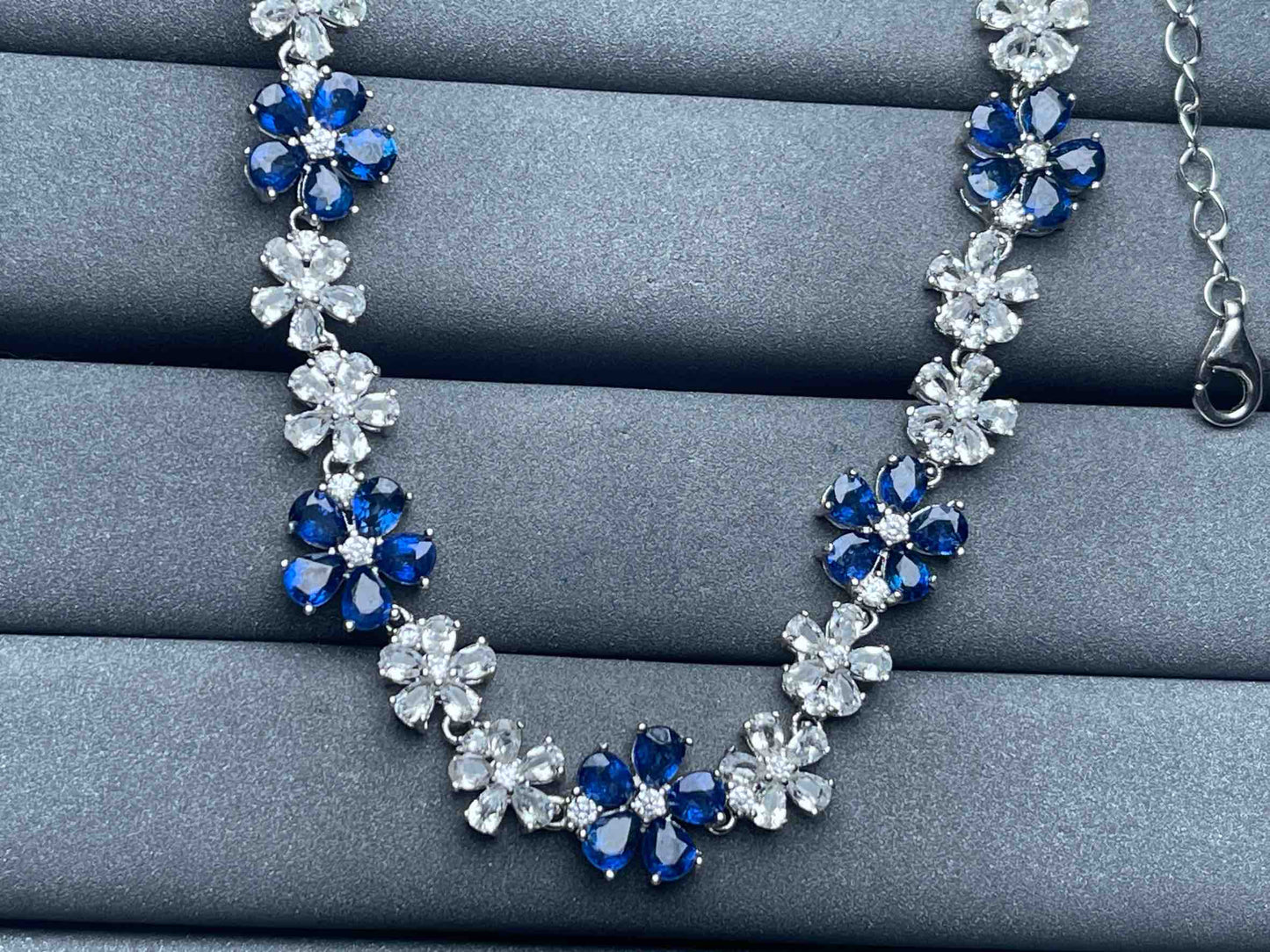 A6113 Blue Sapphire Necklace