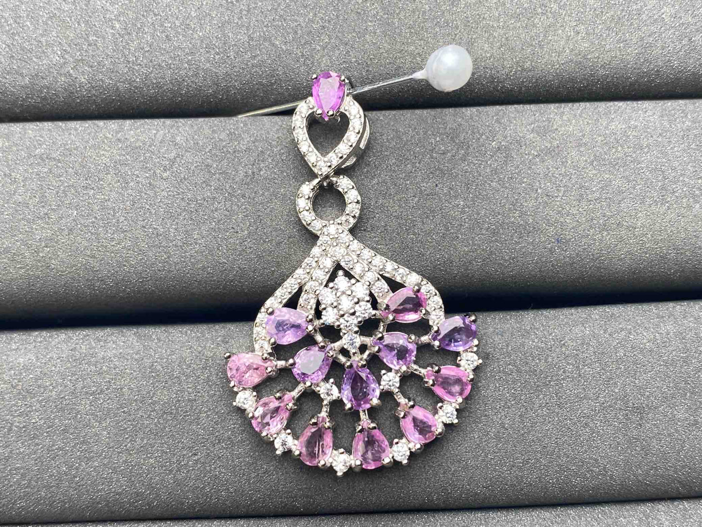 A6282 Pink Sapphire Pendant