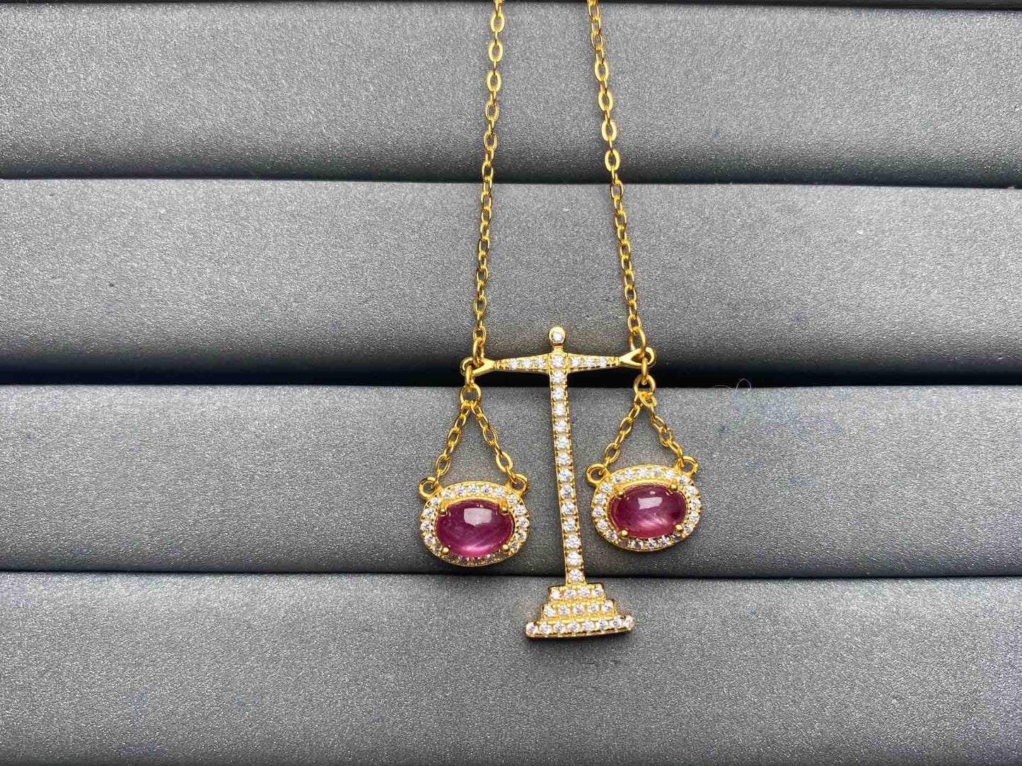 A6412 Star sapphire Necklace
