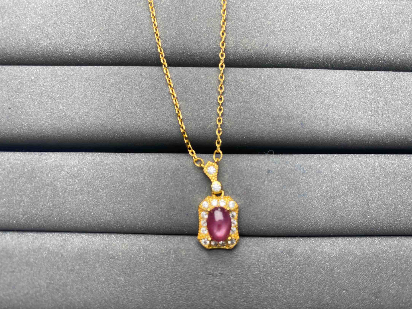 A6417 Star sapphire Necklace