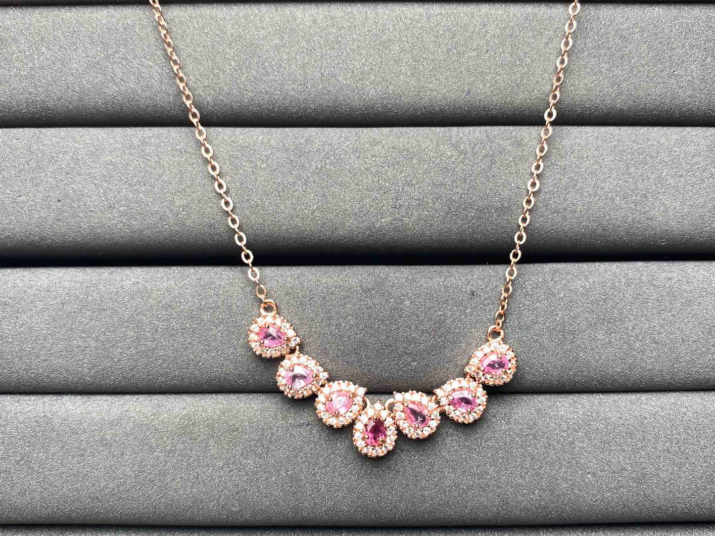 A6540 Pink Sapphire Necklace