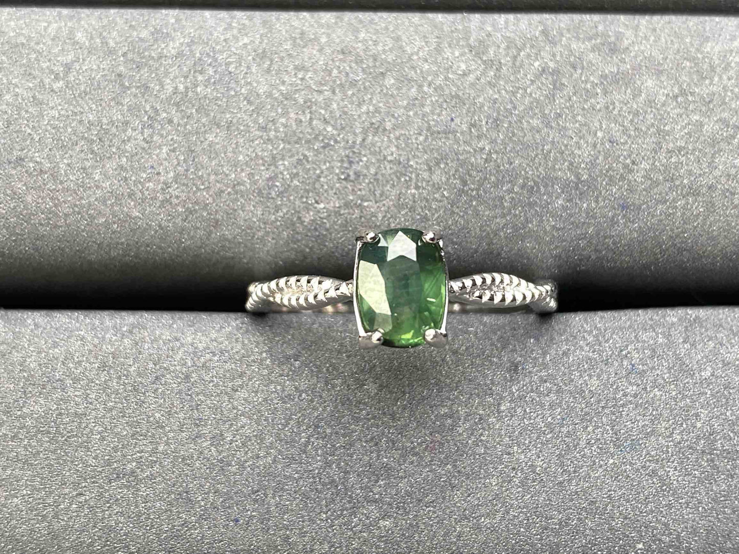 A6578 Teal Sapphire Ring