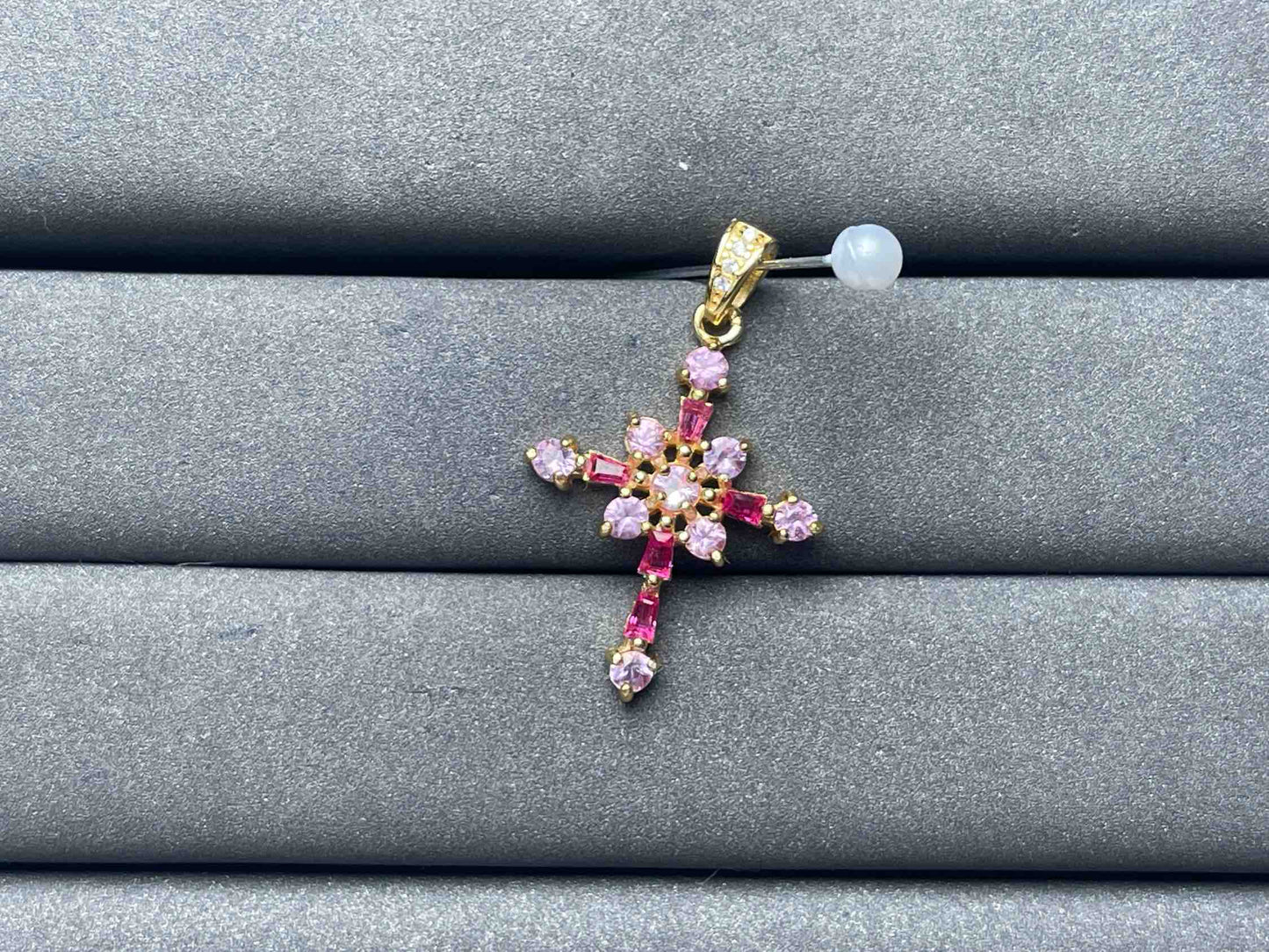 A6808 Pink Sapphire Pendant