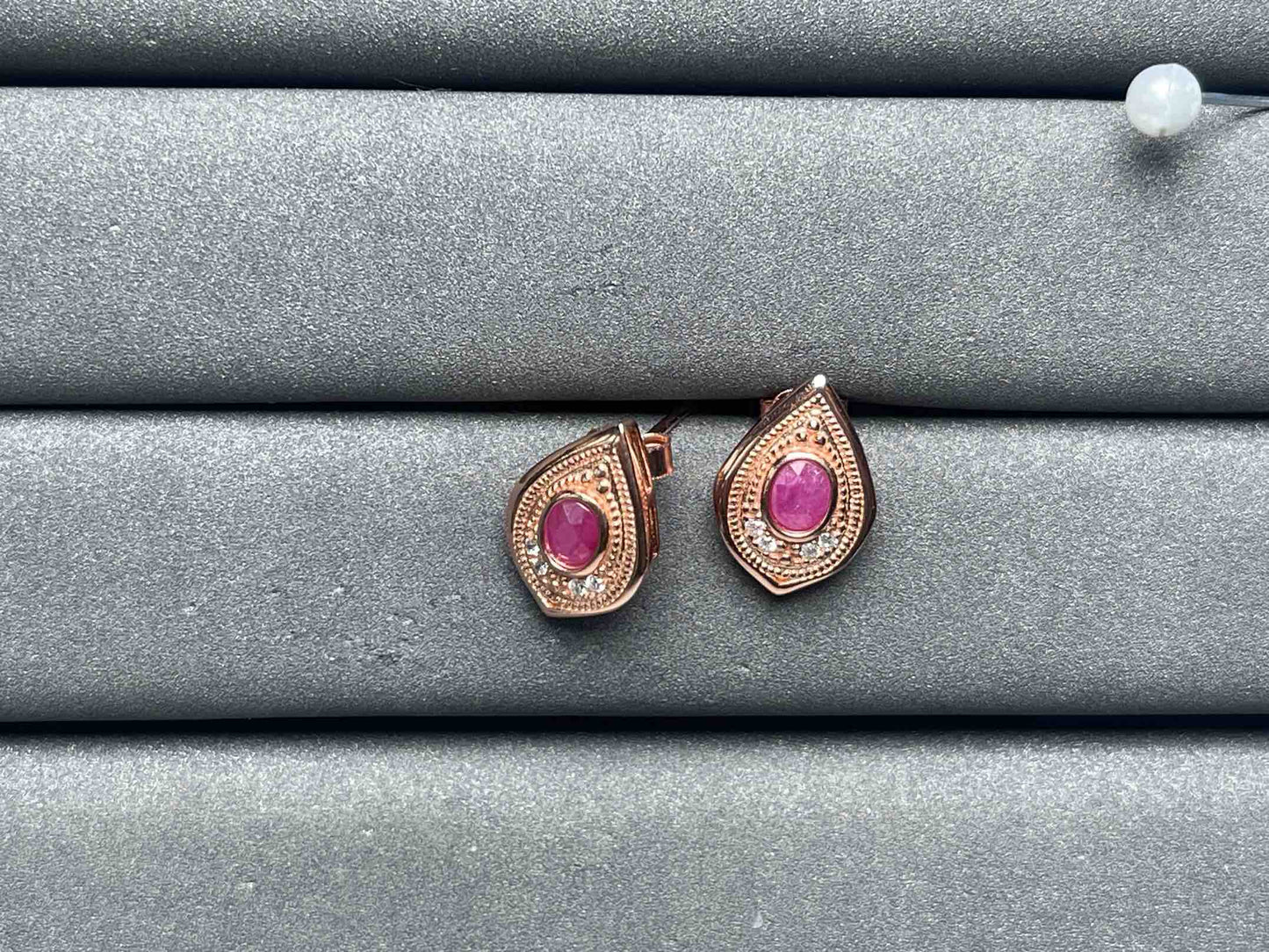 A7050 Ruby Earrings