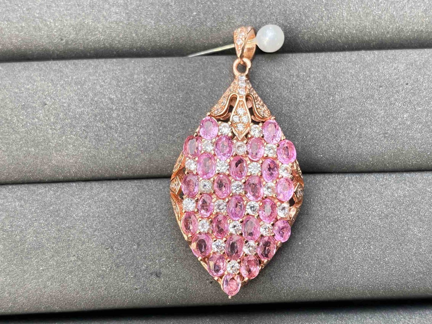 A9142 Pink Sapphire Pendant