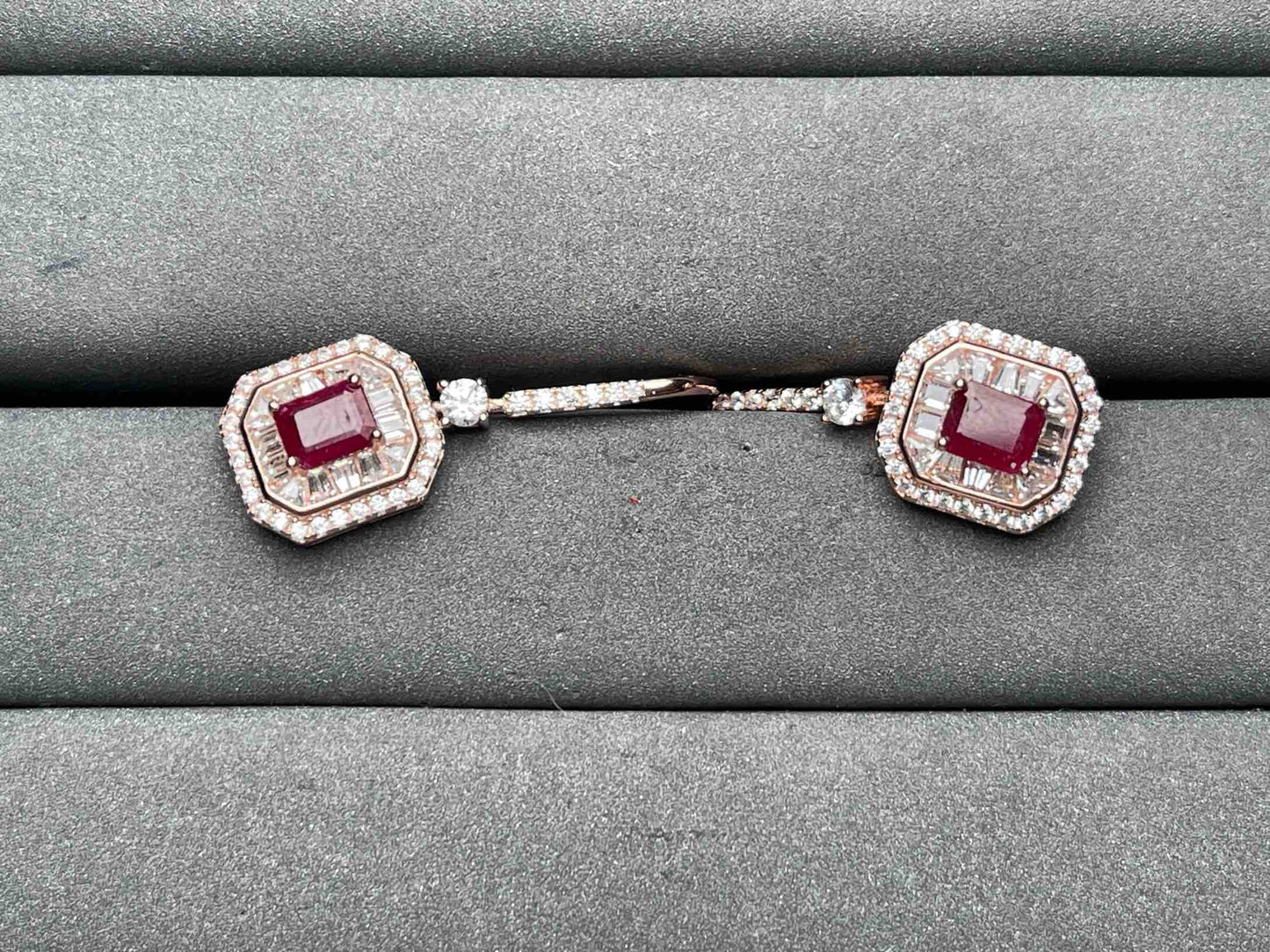 A9156 Ruby Earrings
