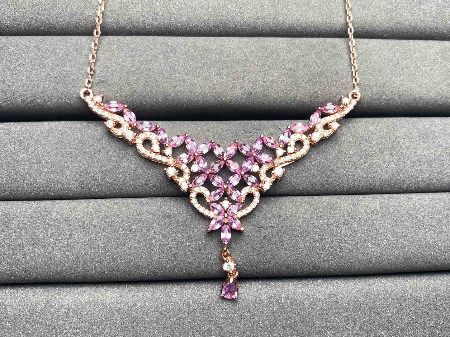 A9567 Yellow Sapphire Necklace