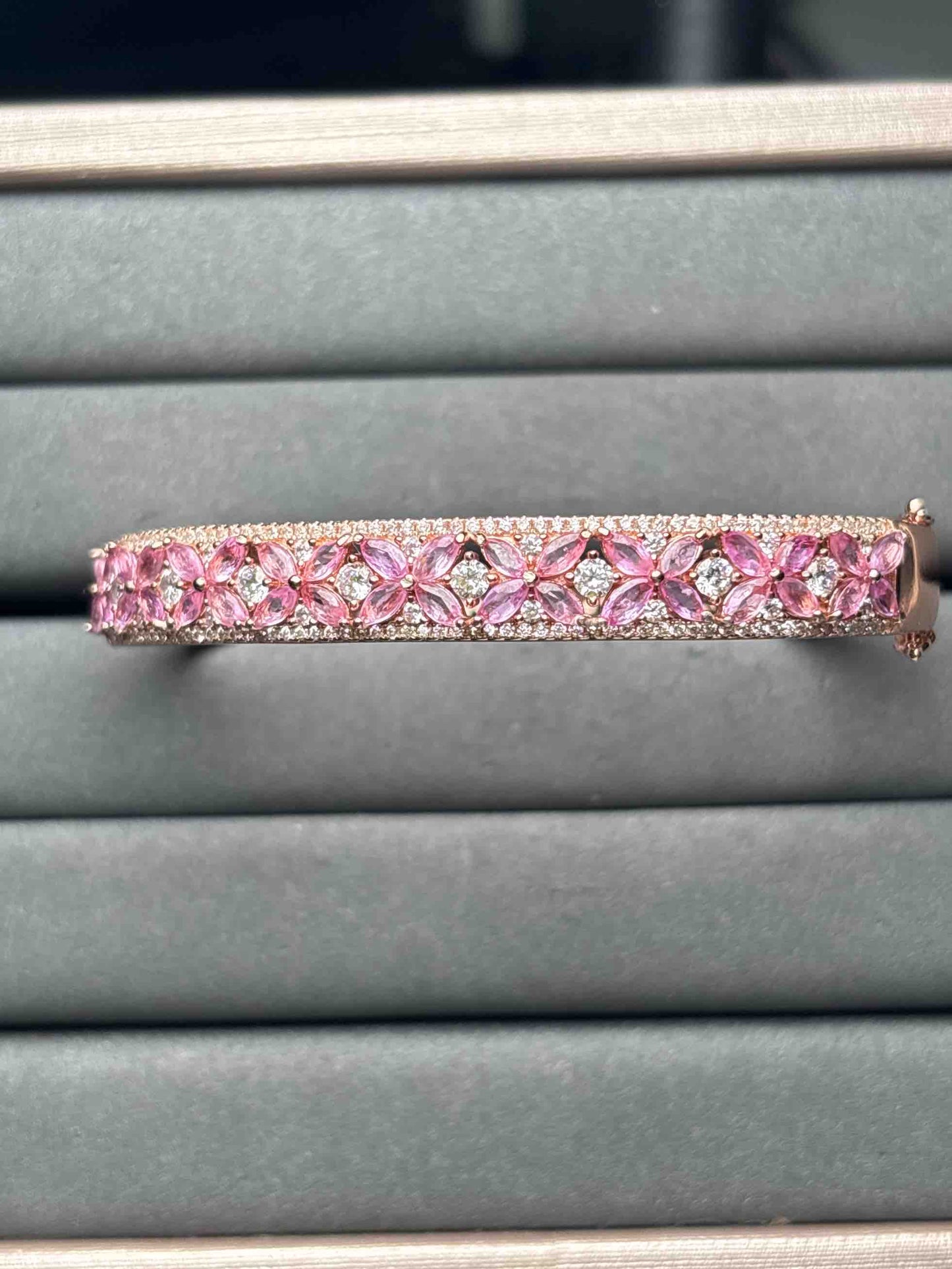 A9732 Pink Sapphire Bangle