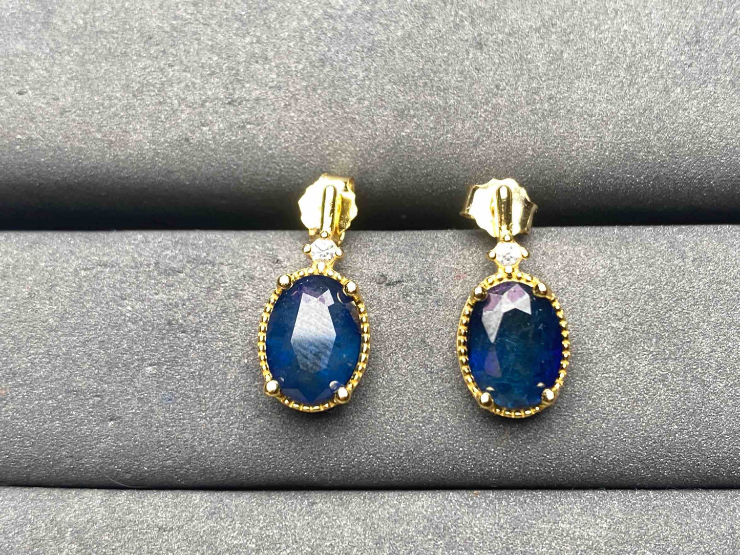 A9897 Sapphire Earrings