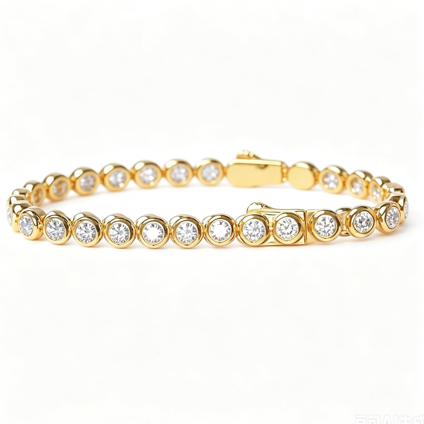 Moissanite Bubble Bracelet