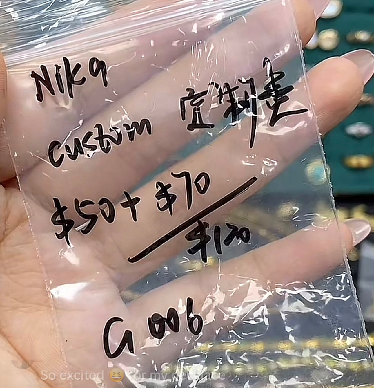 G006 Cassie Nika customize fee