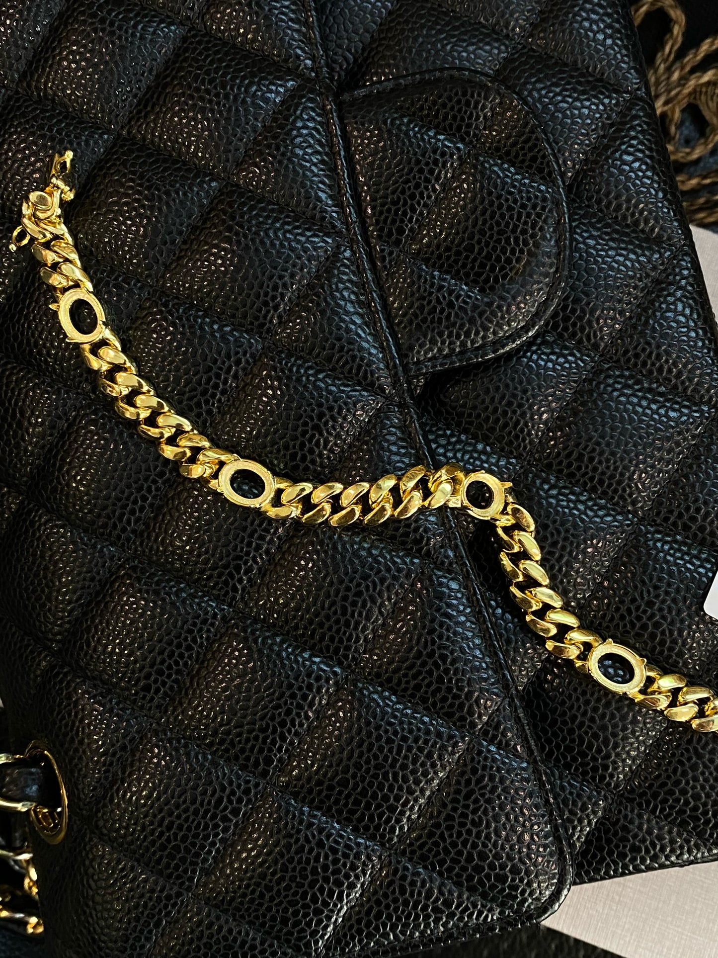 Moissanite bracelet 5 layer 18k gold plated