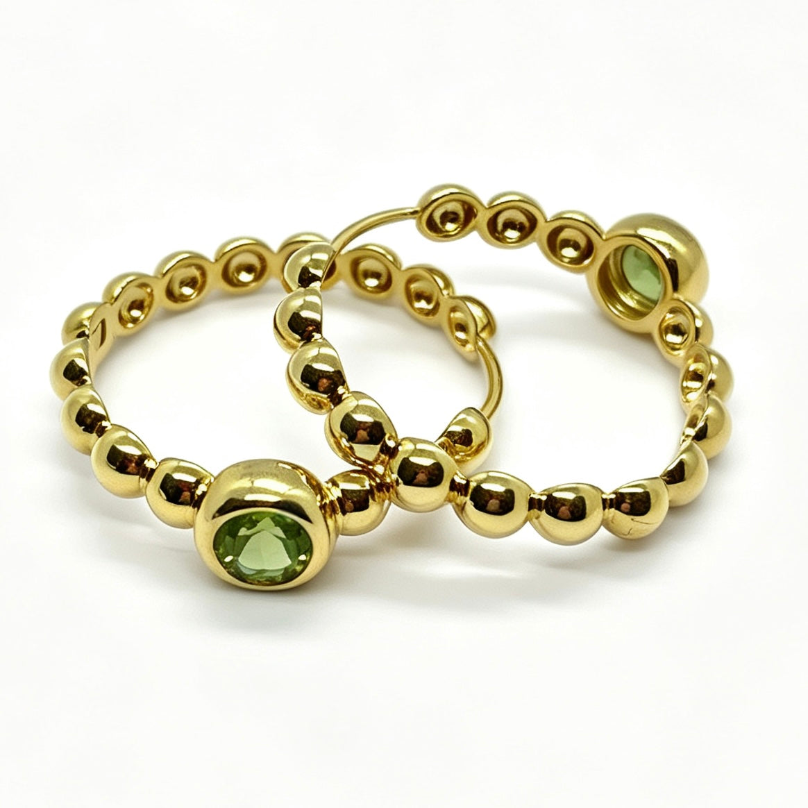 Peridot Bubble Earrings
