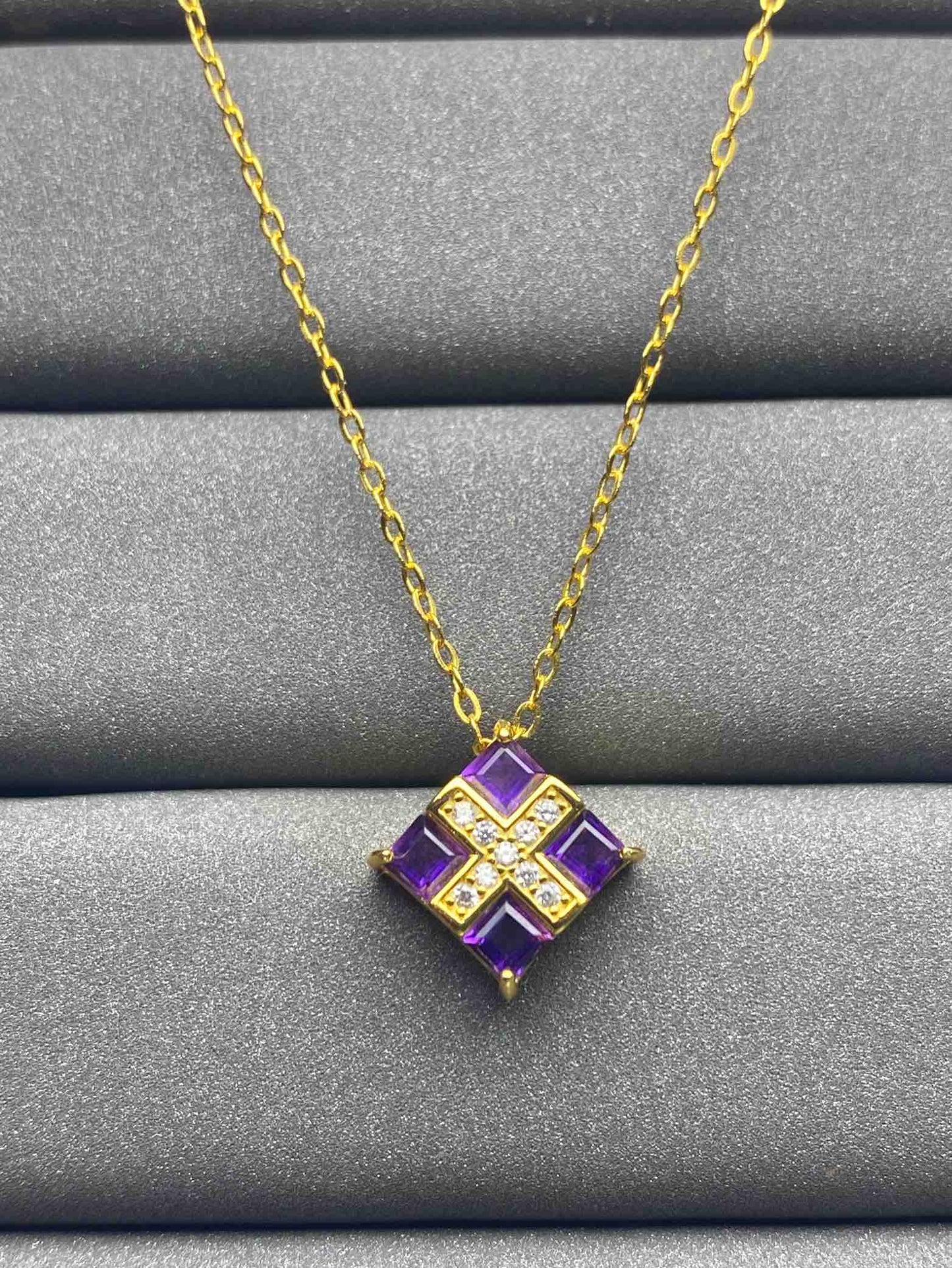 A666 Amethyst Necklace