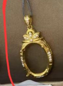Nini-Pendant setting for #26618, gold