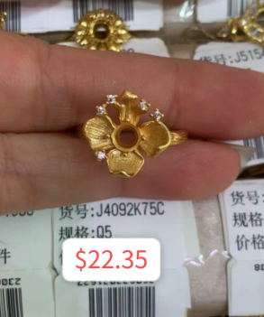 Nini-Ring setting for #29810, gold