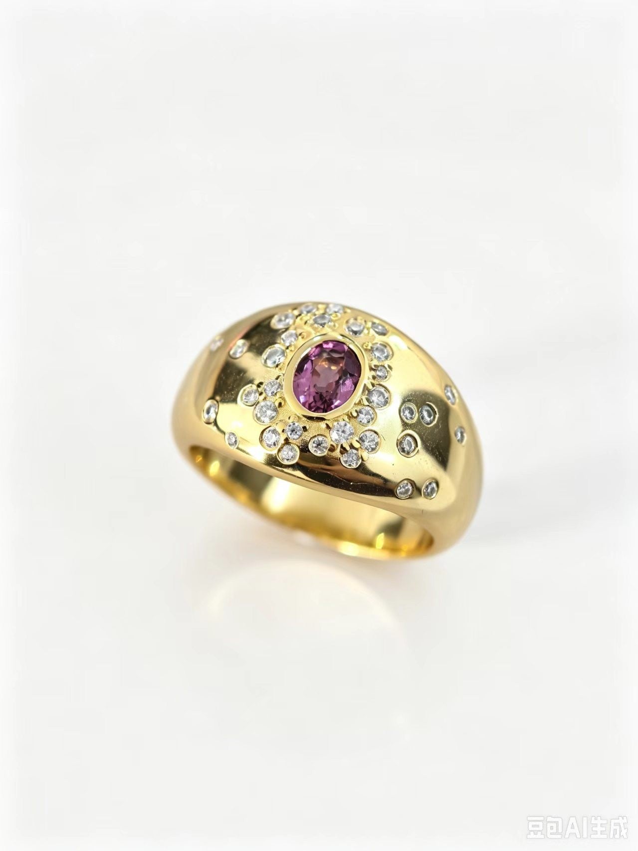 II001 S925 Silver Ring Spinel