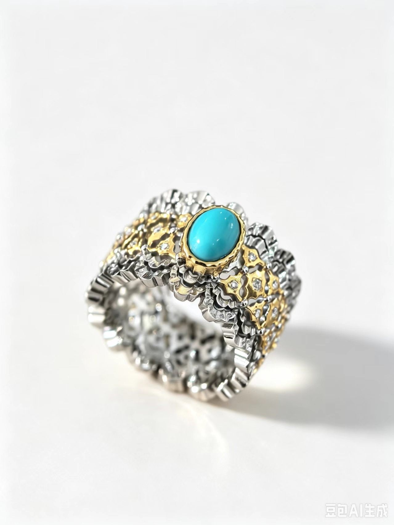 BB001 S925 Silver Ring Turquoise