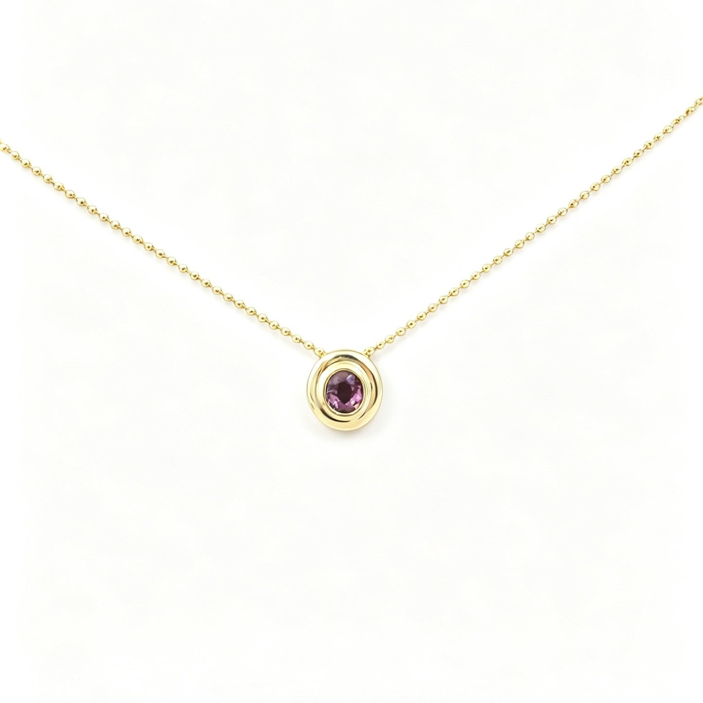 II002 S925 Silver Necklace Spinel