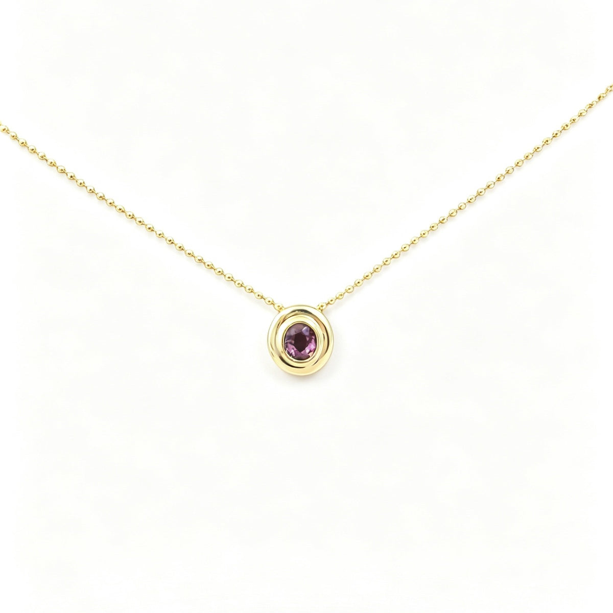 II002 S925 Silver Necklace Spinel