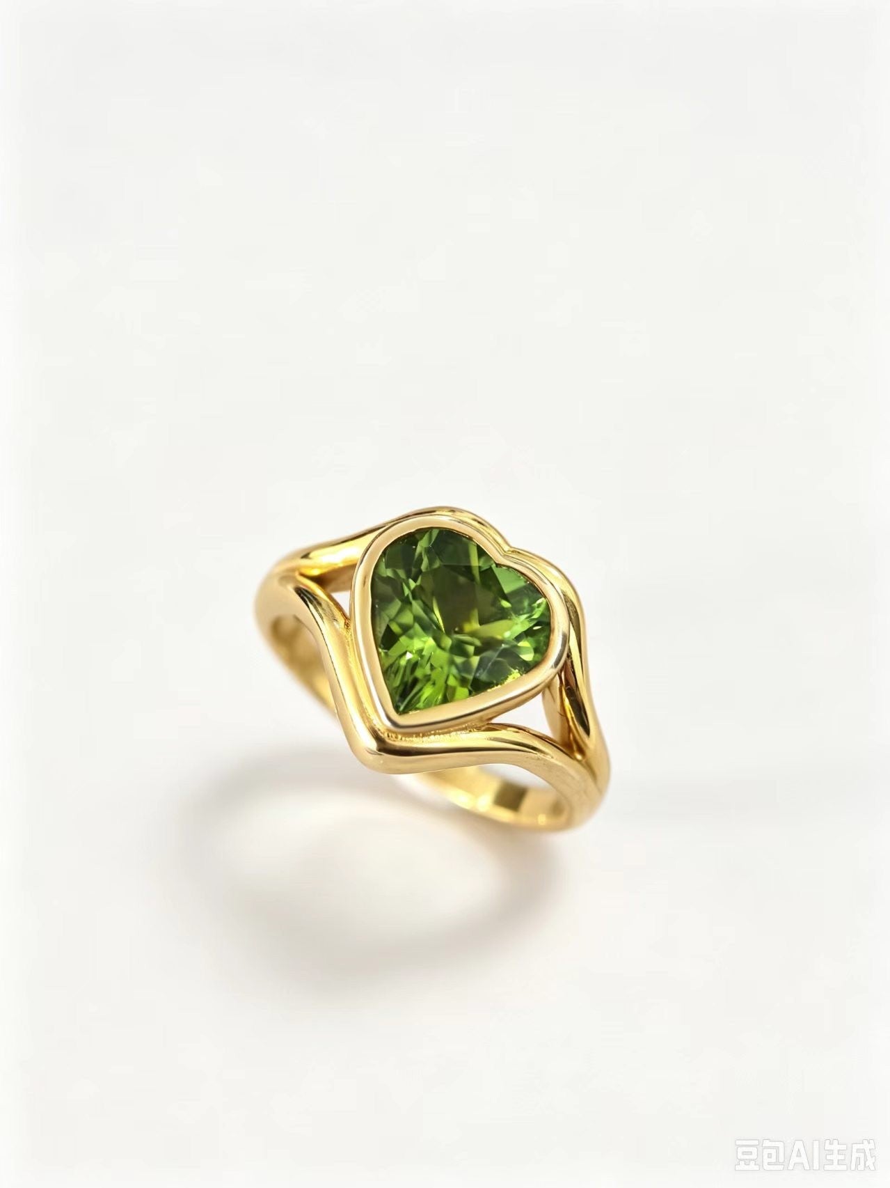 CC003 S925 Silver Ring Peridot
