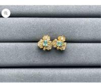 Kira:A7158 Emerald Earrings for Alicia Garcia Same style silver earrings!