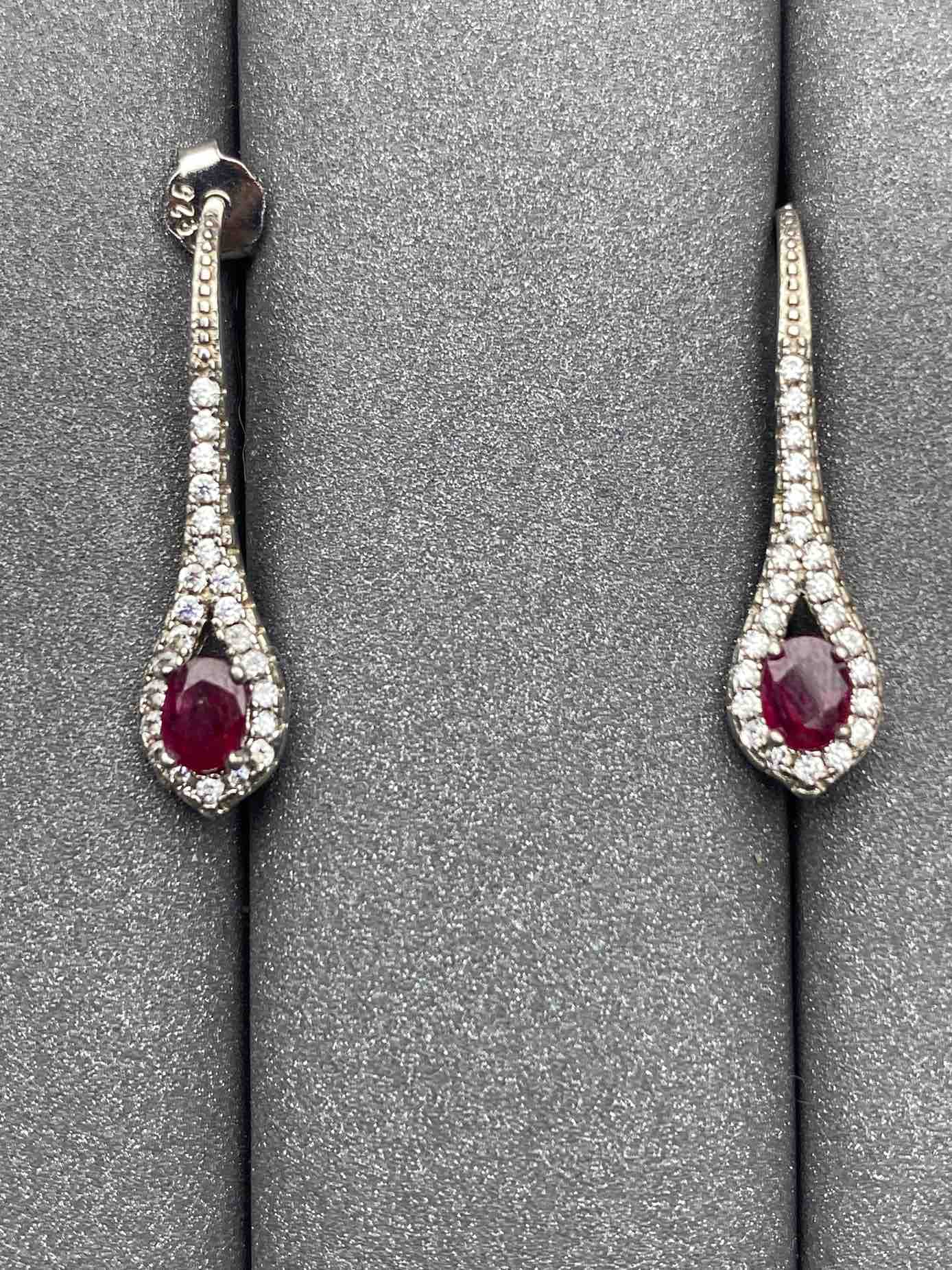 2969 Ruby Earrings