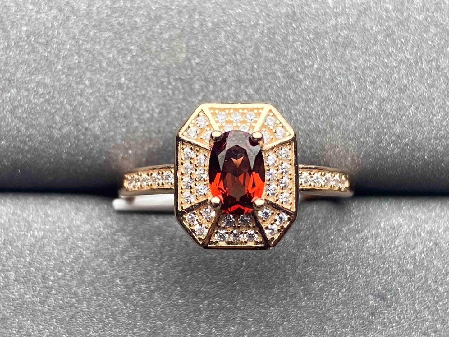 1892 Garnet Ring