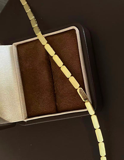 Moissanite bracelet 5 layer 18k gold plated