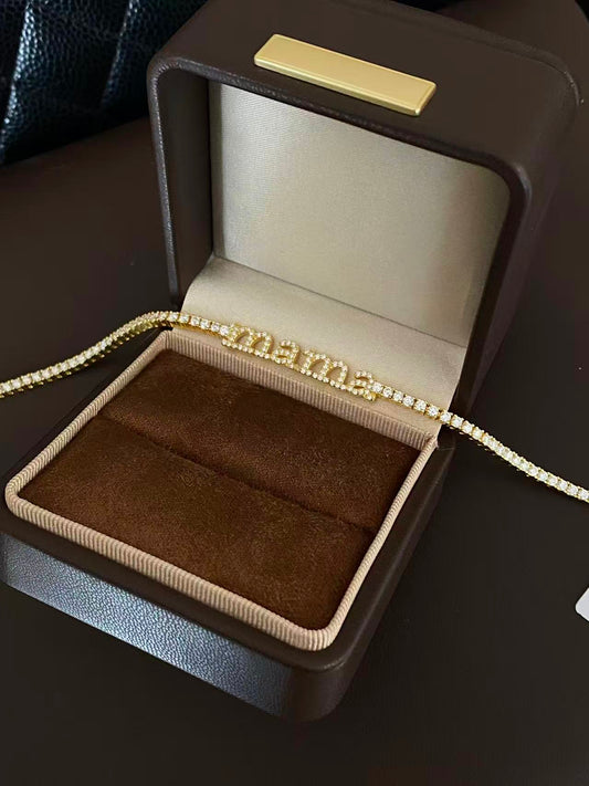 Moissanite bracelet 5 layer 18k gold plated