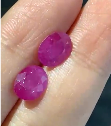 Yuki-ruby loose stone 7*9mm